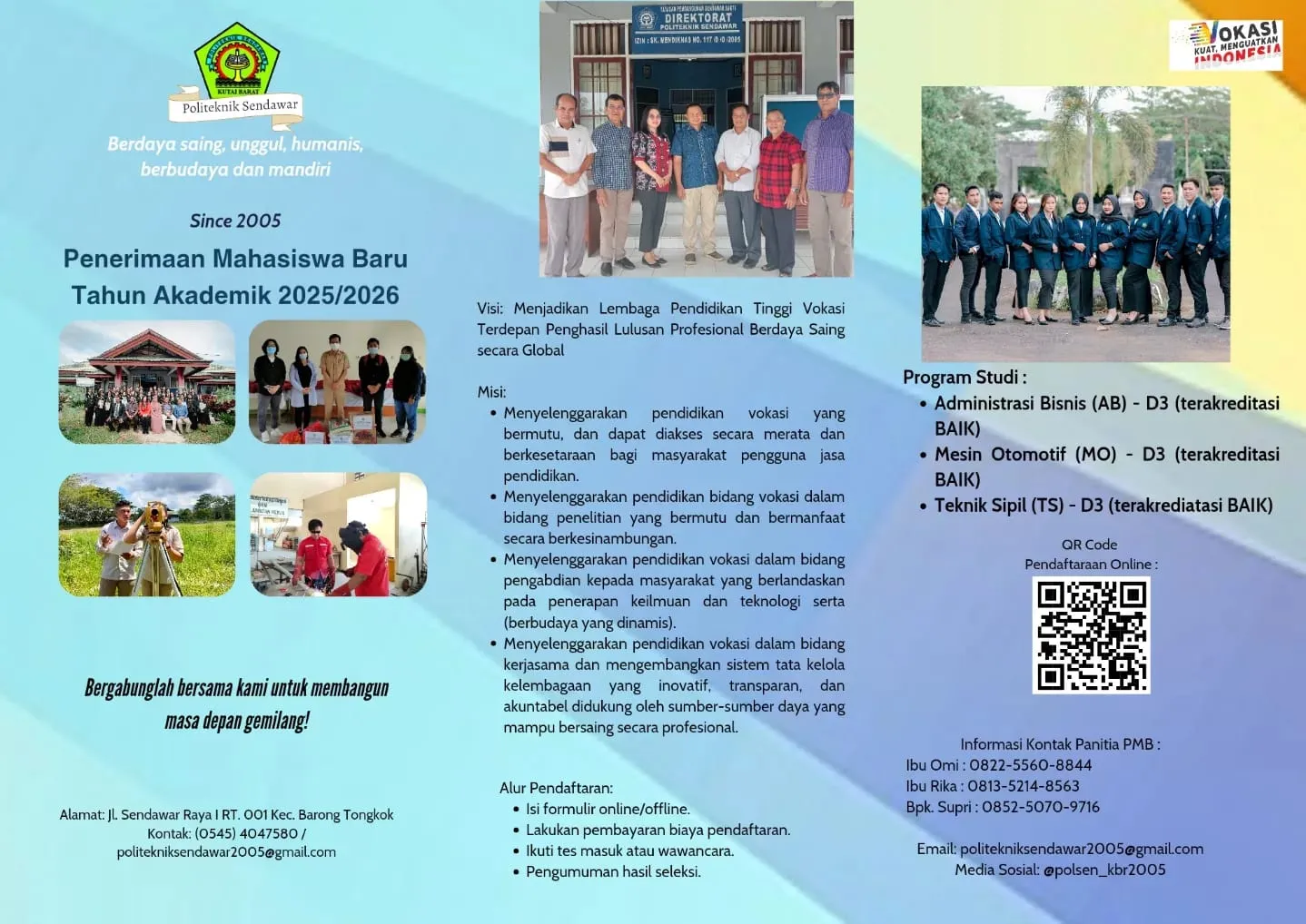 Daftar Kuliah Gak Pakai Biaya? Cuma di Politeknik Sendawar!